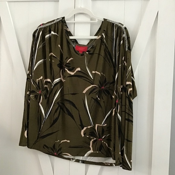 Jennifer Lopez blouse Size XL NWT - Picture 1 of 7